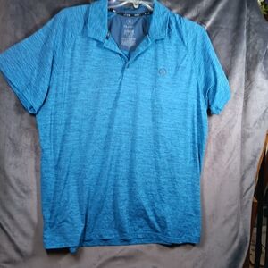 Hurley Vibrant Blue Polo Shirt By Hurley Size XL
